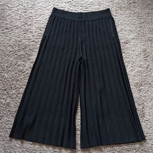 Like New Derek Lam 10 Crosby Wide Leg Black Accordion Pants
